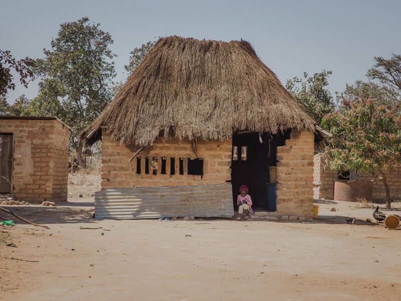 House with child
