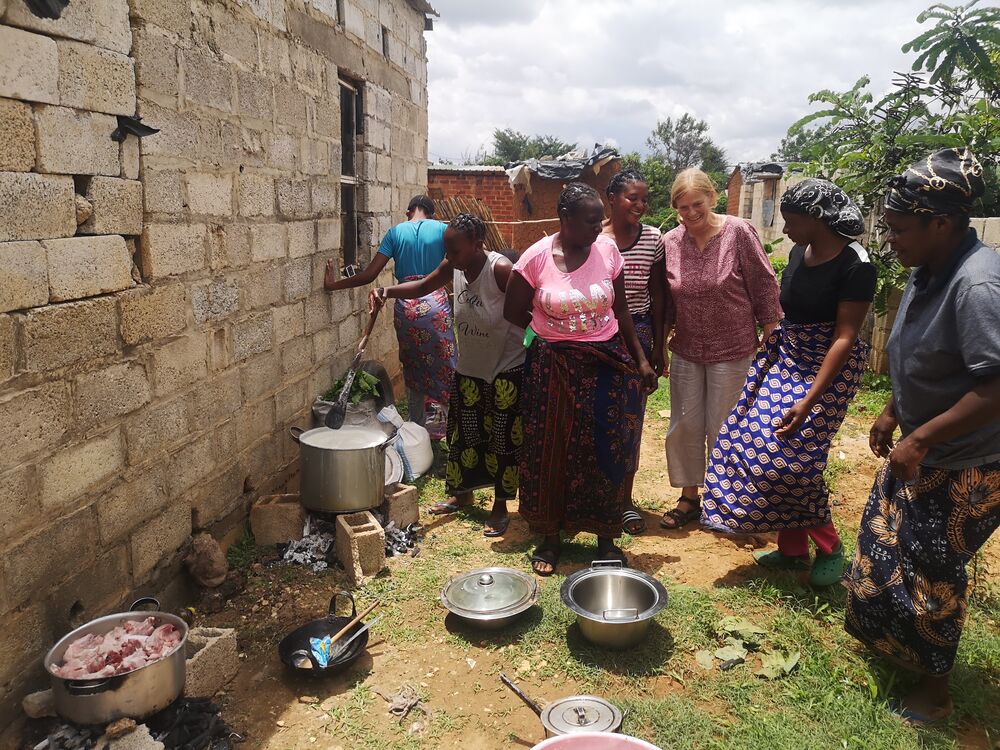 School Kitchen: This is where lunch is cooked for the children.