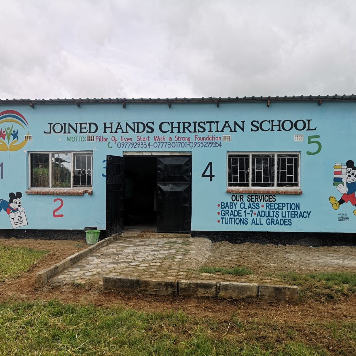 Main building of Joined Hands Christian School