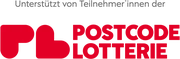 Postcode Lotterie logo featuring the text 'Supported by participants of the' and a red PL heart symbol
