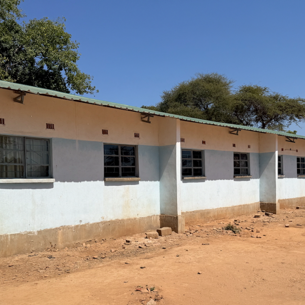 The simple dormitory building
