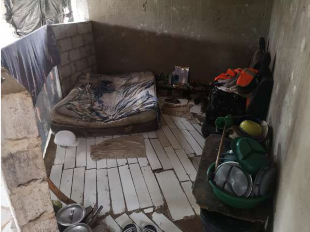 Since childcare is also provided for the very youngest, there is a quiet corner here. Unfortunately, it was in very poor condition.